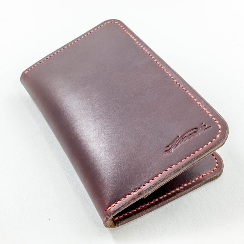 Custom leather pocket notebook